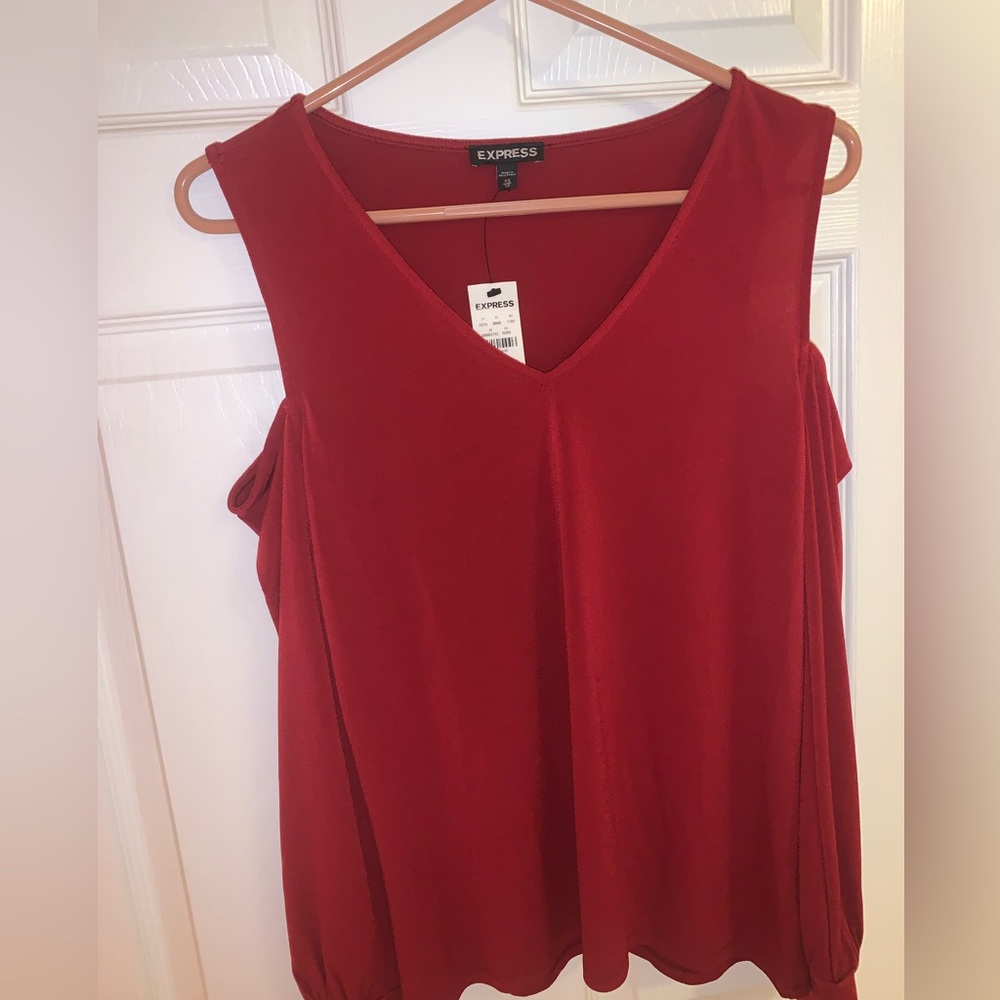 NWT Express Red Long Sleeve top